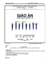 Gián án TD 12 HK1-Tu chon day ta