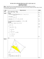 Đáp án Toán 11 HK1 2010 - 2011