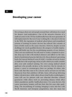Developing your career