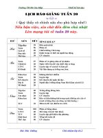 GIAO AN TUAN 20 - DUONG