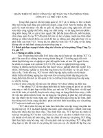 HOÀN THIÊN TỔ CHỨC CÔNG TÁC KẾ TOÁN TẠI VĂN PHÒNG TỔNG CÔNG TY CÀ PHÊ VIỆT NAM