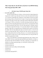 Thực trạng công tác chi chế độ trợ cấp hưu trí tại BHXH Hoàng Mai trong giai đoạn 2005