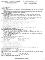 Đề cương ôn học kì 1