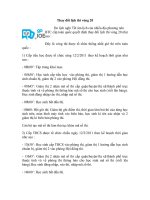 Bài soạn MỘT SỐ LƯU Ý KHI THI OLYMPIC ANH VĂN