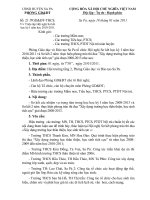 Tài liệu Triệu tập hội nghị sơ kết HK1 tháng 1-2011