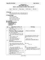 Bài giảng Giáo án số 7 Chương4 chuẩn