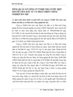 TỔNG QUAN VỀ CÔNG TY TNHH NHÀ NƯỚC MỘT THÀNH VIÊN ĐẦU TƯ VÀ PHÁT TRIỂN NÔNG NGHIỆP HÀ NỘI