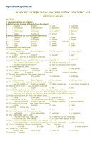 Gián án Ôn thi TN THPT Anh số 5