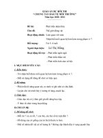 Bài soạn Làm quen với toán số 7