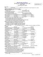 Đề ôn HK I Anh 12 số 1