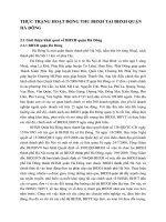 THỰC TRẠNG HOẠT ĐỘNG THU BHXH TẠI BHXH QUẬN HÀ ĐÔNG