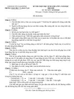 Bài giảng HSG SINH-HUYỆN NAM ĐÔNG 2008-2009