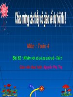 Nhân với số có 3 chữ số - t1