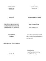 Nghiên cứu hành vi điều chỉnh lợi nhuận ở các công ty cổ phần trong năm đầu niêm yết trên thị trường chứng khoán việt nam 