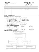 Đề thi HKI - lớp 6  ( 2010 - 2011)và đáp án