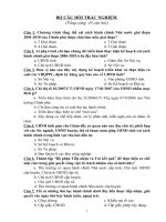 Câu hỏi trắc nghiêm cải cách hành chính