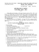 kế hoạch chuyên môn mới nhất