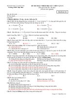 ĐỀ THI HK I LÝ 12 CÓ ĐÁP ÁN