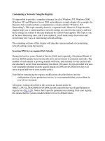 Customizing a Network Using the Registry phần 1