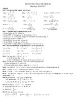 ĐÊ CƯƠNG ÔN TẬP HKI- KHỐI 10