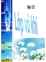 Tài liệu Bài 17. Lớp vỏ khí