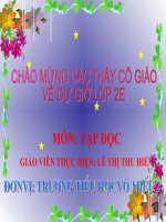 Bài soạn Tâp đoc lop 3: Thoi gian bieu