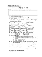 Gián án kiem tra hoc ki 2 toán 7,8 có đáp án