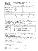 Bài giảng KT Chuong III Dai So 9 co Ma tran+ Dap an