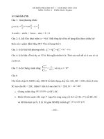 Đề thi học kì 1 lớp 11 năm học 2010-2011