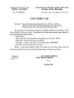 Bài soạn Giấy triệu tập hội nghị sơ kết HK1 năm học 2010-2011