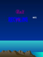 Bài giảng UNIT 10 - WRITING (G8)