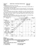 ĐỀ KIỂM TRA VĂN TRUNG ĐẠI