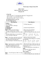 Bài giảng GIAO AN LOP 3 TUAN 8