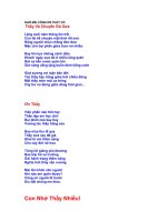 Nhơ mãi thầy cô (thơ)