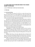 LÝ LUẬN CHUNG VỀ KẾ TOÁN BÁN HÀNG Ở CÁC DOANH NGHIỆP THƯƠNG MẠI