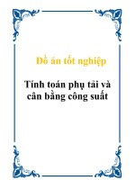Đồ án tốt nghiệp Tính toán phụ tải và cân bằng công suất