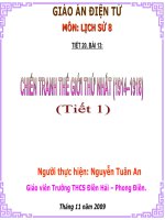 chiến tranh thế giới thứ nhất (1914-1918)