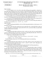 Gián án Đề thi HSG Tỉnh An Nghệ môn Hóa 12A