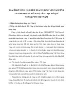 GIẢI PHÁP NÂNG CAO HIỆU QUẢ SỬ DỤNG VỐN TẠI CÔNG TY KINH DOANH MỸ NGHỆ VÀNG BẠC ĐÁ QUÝ NHNN&PTNT VIỆT NAM