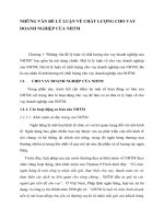 NHỮNG VẤN ĐỀ LÝ LUẬN VỀ CHẤT LƯỢNG CHO VAY DOANH NGHIỆP CỦA NHTM