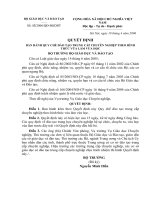 QUY CHẾ ĐÀO TẠO TCCN HÌNH THỨC VỪA LÀM VỪA HỌC-2006