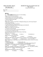 de thi ly 6 2010 - 2011