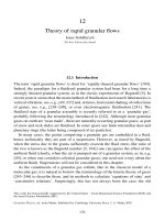 Theory of rapid granular flows Isaac Goldhirsch