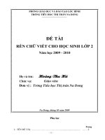 ĐÊ TÀI- LỚP 2 Rèn chinh tả