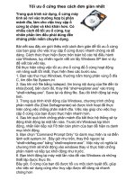 Tài liệu Tối ưu ổ cứng theo cách đơn giản nhất