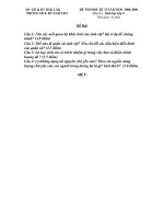 Bài soạn Đề KT HKII sinh hoc 9