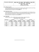 Tin học trẻ Bình Định lần 13 - Bảng A