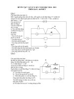 ĐỀ VÀ ĐÁP ÁN VẬT LÍ 11 KÌ 1 NĂM HỌC 2010-2011