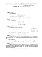 Bài soạn ĐỀ THI HỌC SINH GIỎI + DAP AN TOAN 9