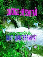 Bài soạn Bai 47  Quan the sinh vat co phim